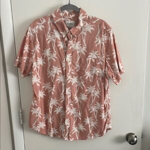 Men's Pink Palm Tree Shirt